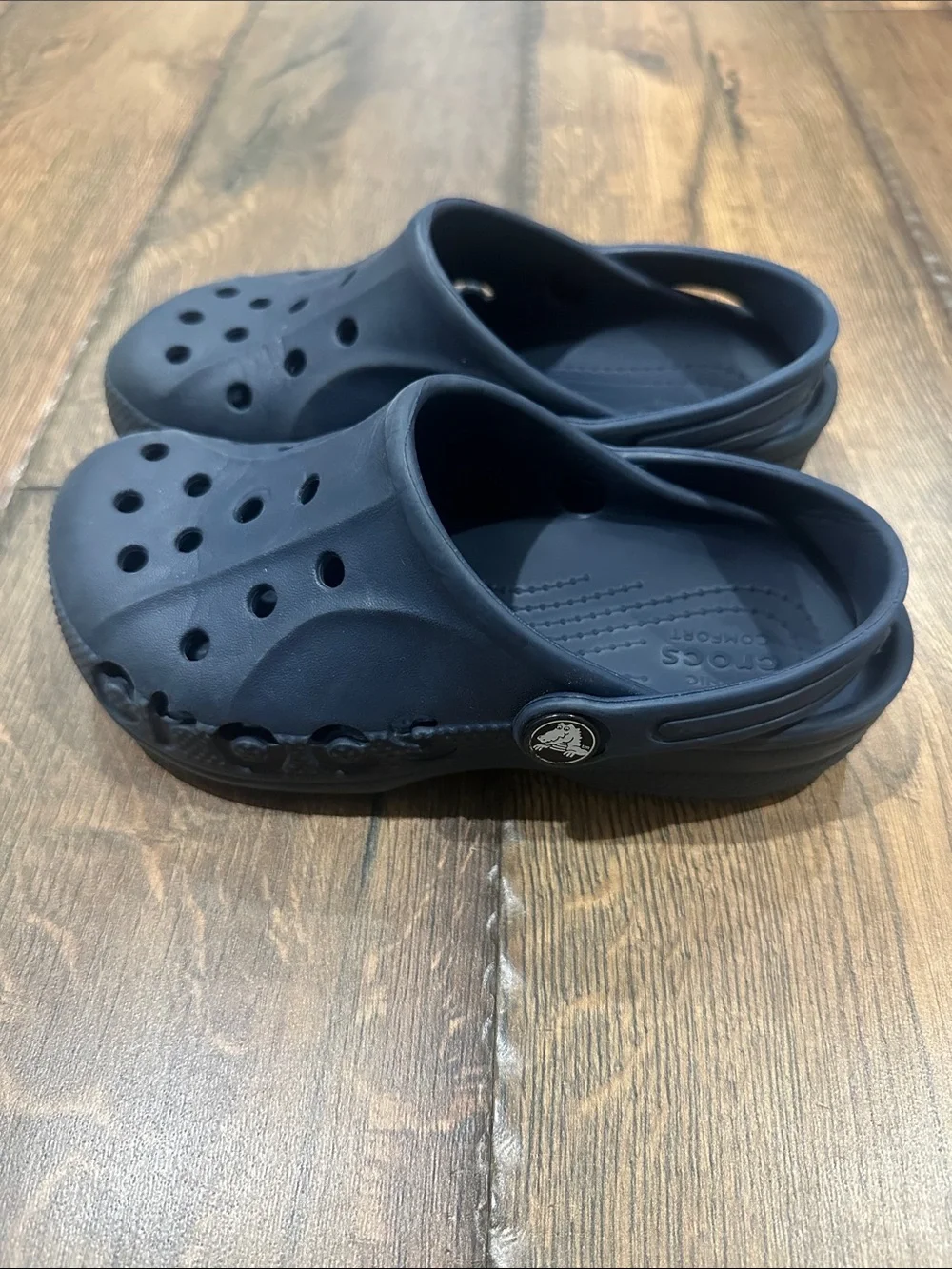 CROCS Kids Navy Blue Classic Clogs size 13